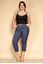 Picture of ELASTICATED WAIST HIGHLY STRETCH THREE QUARTER CAPRI